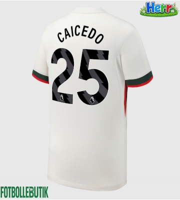 Chelsea Moises Caicedo #25 Bortatröja 2025-26 Kortärmad